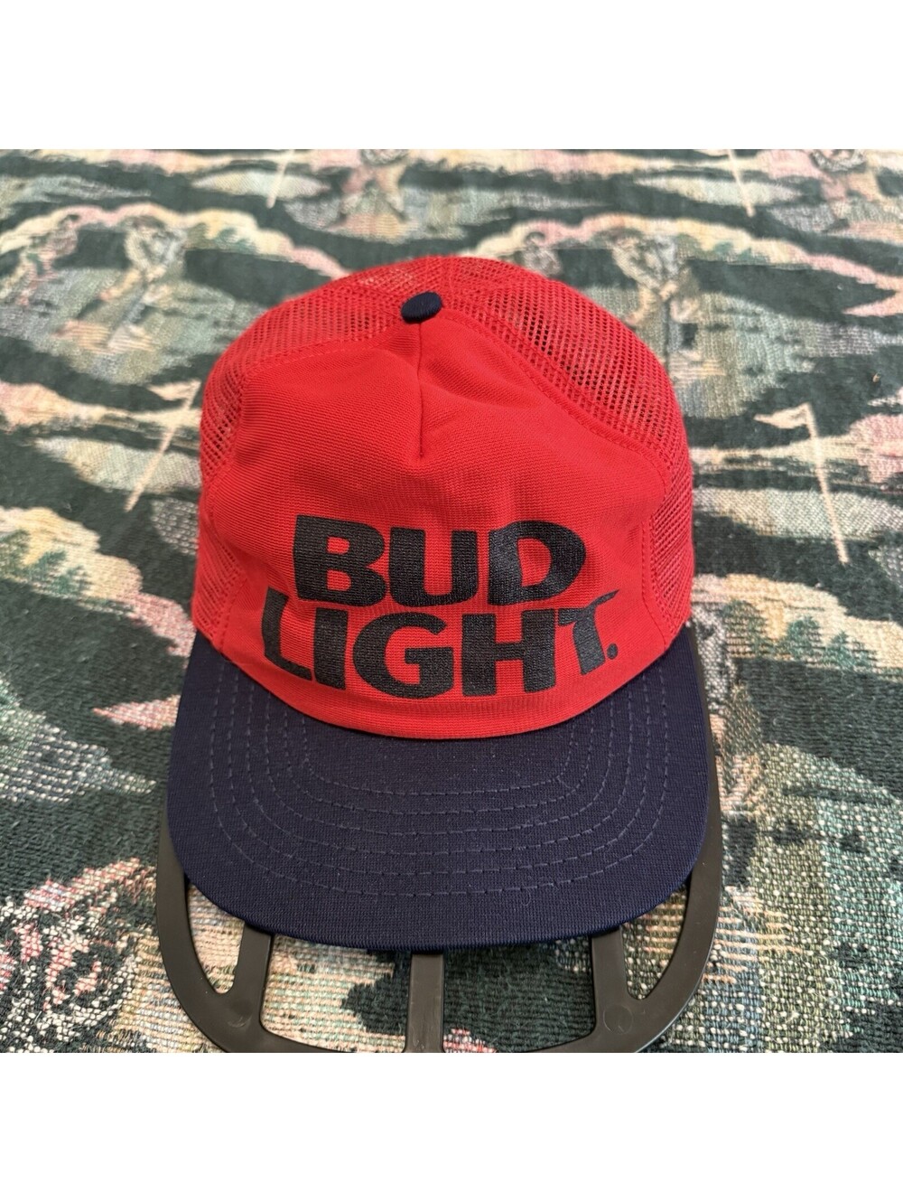 Vintage 70s/80s Bud Light Snapback Cap Hat USA Beer Baseball Cap OSFM